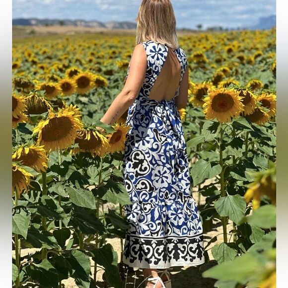 Zara printed crossed dress NWT - Picture 5 of 10